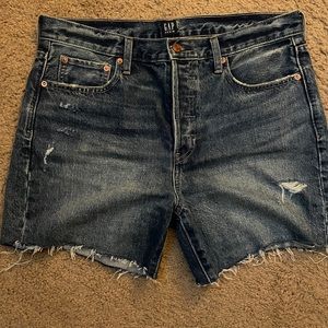 Gap denim boyfriend shorts